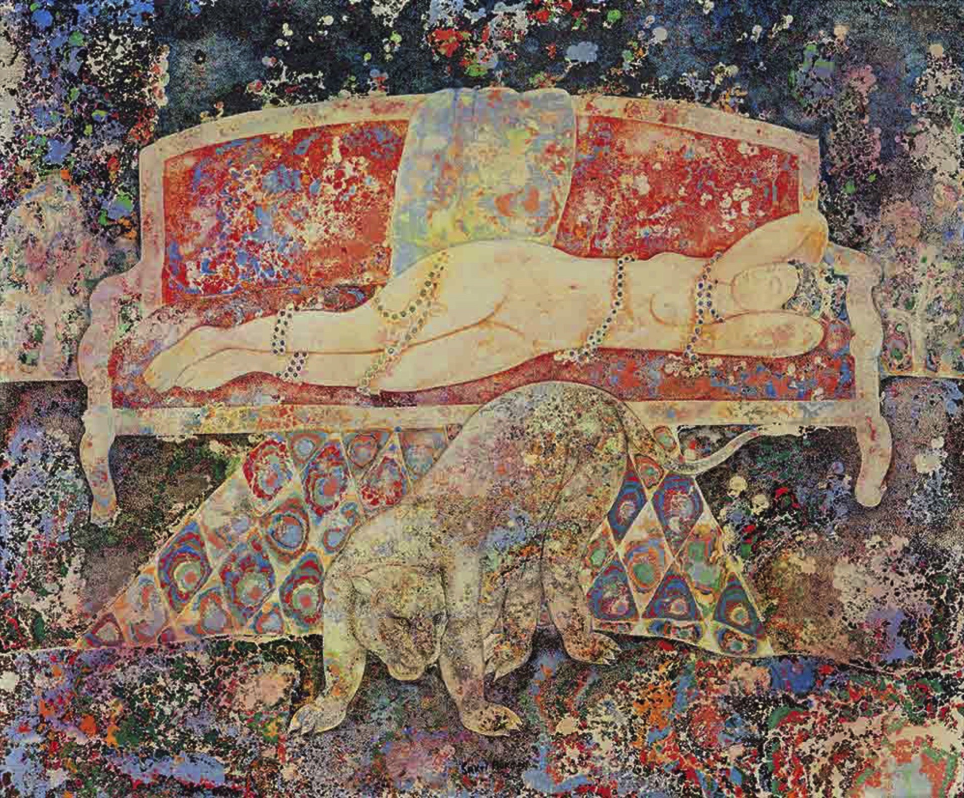 Sakti Burman (Artist), Untitled, 1995, Painting