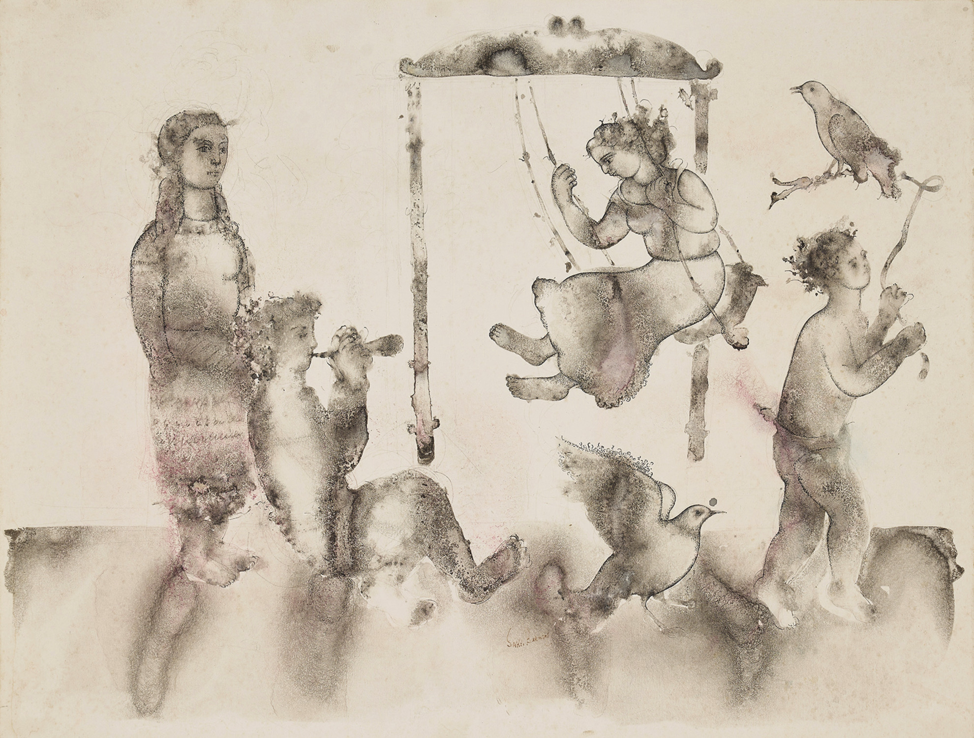 Burman, Sakti (Artist). Untitled, n.d. | Painting