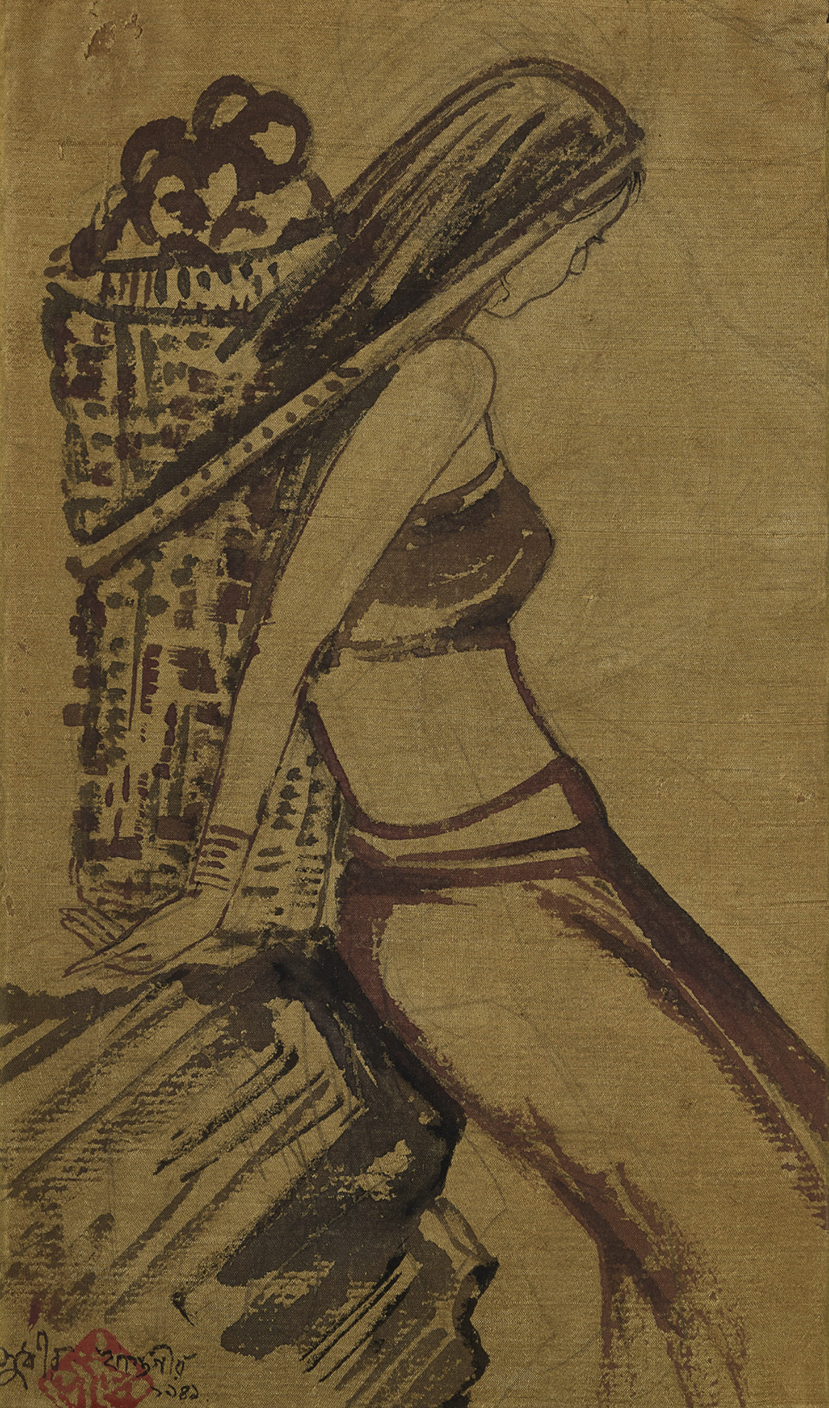 Sudhir Khastgir (Artist), Untitled, 1949, Painting